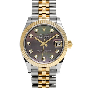 ロレックス デイトジャスト 31 278273NG ブラックシェル/ダイヤモンド ユニセックス 時計 【新品】【wristwatch】