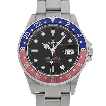 ロレックス GMTマスターII 16710 ブラック メンズ 時計 【中古】【wristwatch】