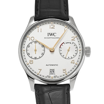 IWC ポルトギーゼ オートマティック 7デイズ IW500704 シルバー メンズ 時計 【中古】【wristwatch】