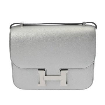 エルメス コンスタンス3 18 ミロワール アルジャン シェーブルシャムキラ レディース バッグ 【未使用】【bag】