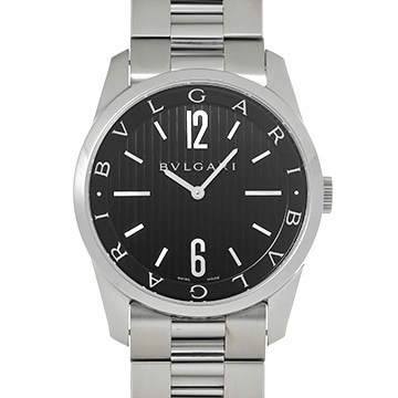 ブルガリ ソロテンポ ST42S ブラック メンズ 時計 【中古】【wristwatch】