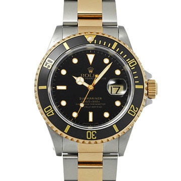 ロレックス サブマリーナ デイト 16613 ブラック メンズ 時計 【中古】【wristwatch】