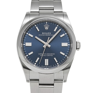 ロレックス オイスターパーペチュアル 36 126000 ブライトブルー メンズ 時計 【中古】【wristwatch】