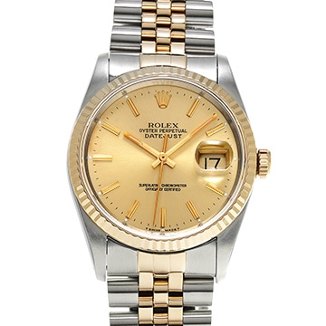 ロレックス デイトジャスト 16233 シャンパン メンズ 時計 【中古】【wristwatch】