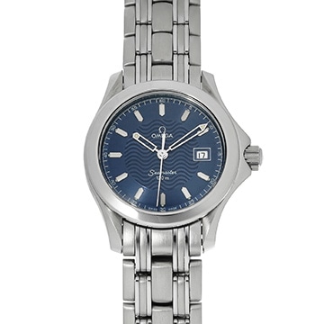 オメガ シーマスター 120 クォーツ 2571.81 ブルー レディース 時計 【中古】【wristwatch】