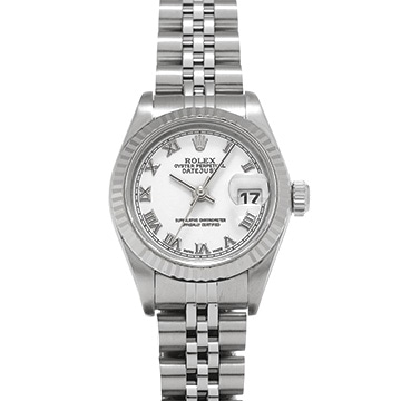 ロレックス デイトジャスト 79174 ホワイト レディース 時計 【中古】【wristwatch】