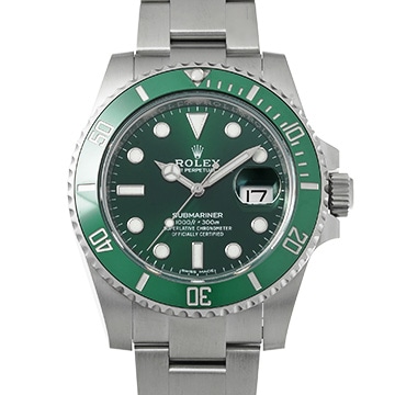 ロレックス サブマリーナ デイト 116610LV グリーン メンズ 時計 【中古】【wristwatch】