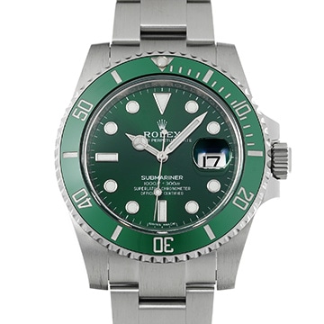 ロレックス サブマリーナ デイト 116610LV グリーン メンズ 時計 【中古】【wristwatch】