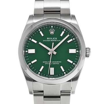 ロレックス オイスターパーペチュアル 36 126000 グリーン メンズ 時計 【中古】【wristwatch】
