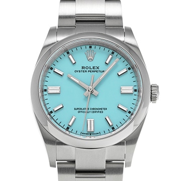 ロレックス オイスターパーペチュアル 36 126000 ターコイズブルー メンズ 時計 【中古】【wristwatch】