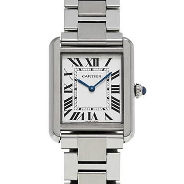 カルティエ タンク ソロ SM W5200013 シルバー レディース 時計 【中古】【wristwatch】