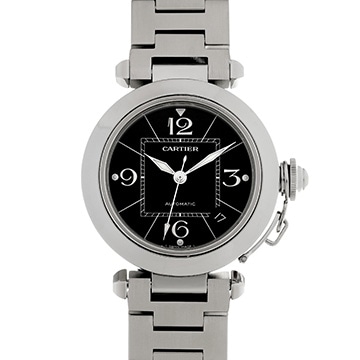 カルティエ パシャC W31076M7 ブラック ユニセックス 時計 【中古】【wristwatch】
