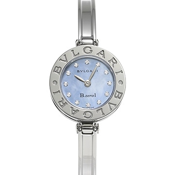 ブルガリ ビーゼロワン BZ22S ブルーシェル/ダイヤモンド レディース 時計 【中古】【wristwatch】