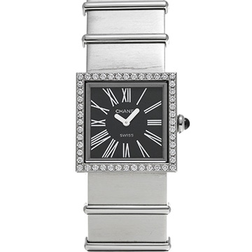 シャネル マドモアゼル H0875 ブラック レディース 時計 【中古】【wristwatch】