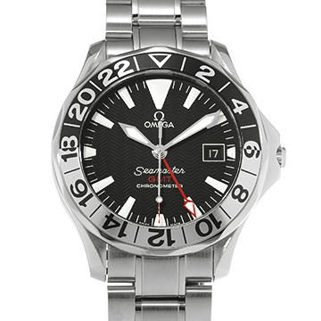 オメガ シーマスター 300 GMT 50th 2234.50 ブラック メンズ 時計 【中古】【wristwatch】