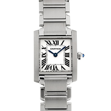 カルティエ タンクフランセーズ SM　 W51008Q3 シルバー レディース 時計 【中古】【wristwatch】
