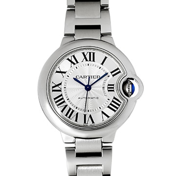 カルティエ バロンブルー ドゥ カルティエ 33mm W6920071 シルバー ユニセックス 時計 【中古】【wristwatch】