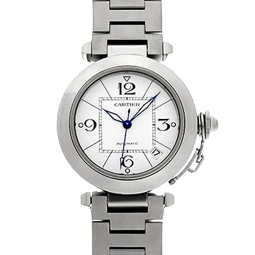 カルティエ パシャC W31074M7 ホワイト ユニセックス 時計 【中古】【wristwatch】