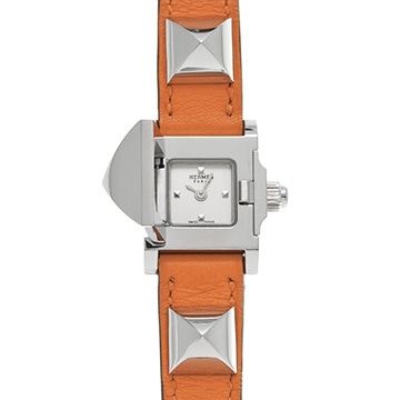 エルメス ミニ メドール ME2.110 シルバー レディース 時計 【中古】【wristwatch】
