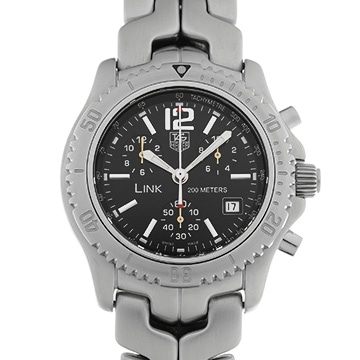 タグ ホイヤー リンク クォーツ CT1111.BA0550 ブラック メンズ 時計 【中古】【wristwatch】