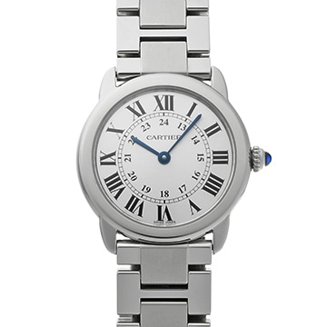 カルティエ ロンドソロ ドゥ カルティエ SM W6701004 シルバー レディース 時計 【中古】【wristwatch】