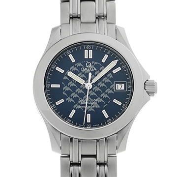 オメガ シーマスター 120 ジャック・マイヨール 1997 2500.80 ブルー メンズ 時計 【中古】【wristwatch】