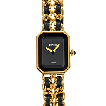 シャネル プルミエール S H0001 ブラック レディース 時計 【中古】【wristwatch】