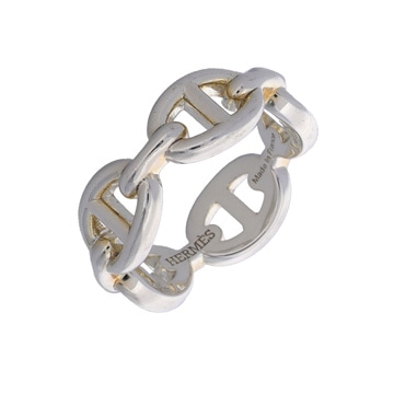 エルメス シェーヌ ダンクル アンシェネ リング PM #52 シルバー シルバー925 レディース ジュエリー 【中古】【jewelry】
