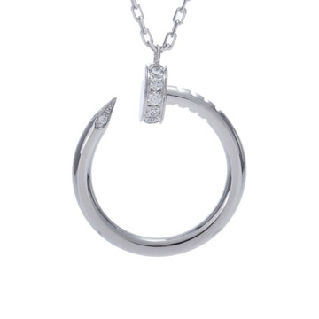カルティエ ジュストアンクル ネックレス シルバー K18ホワイトゴールド WG レディース ジュエリー 【中古】【jewelry】