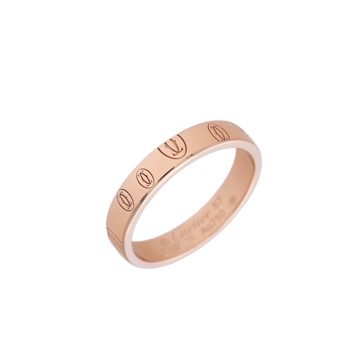 カルティエ ハッピーバースデー リング #57 ゴールド K18ピンクゴールド PG レディース ジュエリー 【中古】【jewelry】