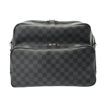 ルイ ヴィトン ダミエグラフィット イオ ブラック N45252 ダミエキャンバス メンズ バッグ 【中古】【bag】
