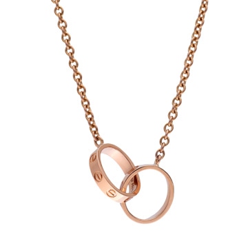 カルティエ ベビーラブ ネックレス ゴールド K18ピンクゴールド PG レディース ジュエリー 【中古】【jewelry】