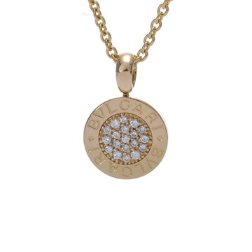 ブルガリ ブルガリブルガリ ネックレス パヴェ ゴールド K18イエローゴールド YG レディース ジュエリー 【中古】【jewelry】
