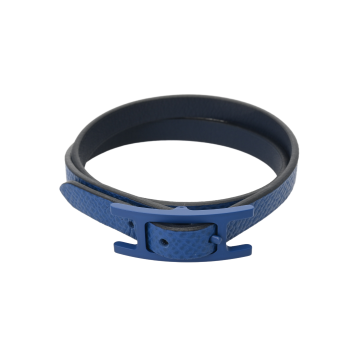 エルメス ブレスレット ビーアピ ドゥブルトゥール #T5 ブルー ヴォースイフト ユニセックス ジュエリー 【中古】【jewelry】