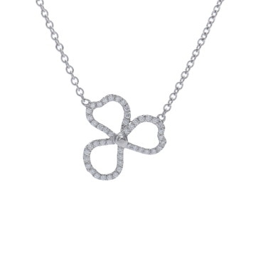 ティファニー ペーパーフラワー オープン ネックレス シルバー Pt950プラチナ レディース ジュエリー 【中古】【jewelry】
