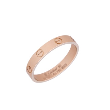 カルティエ ミニラブリング #60 ゴールド K18ピンクゴールド PG レディース ジュエリー 【中古】【jewelry】
