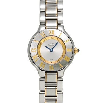 カルティエ マスト 21 ヴァンティアン W10073R6 シルバー レディース 時計 【中古】【wristwatch】