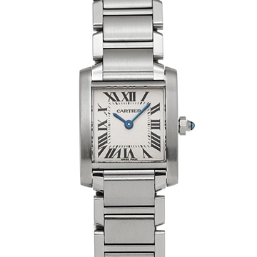 カルティエ タンクフランセーズ SM W51008Q3 シルバー レディース 時計 【中古】【wristwatch】
