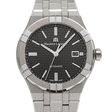 モーリス ラクロア アイコン オートマティック AI6008-SS002-330-1 ブラック メンズ 時計 【中古】【wristwatch】