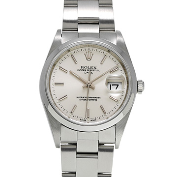 ロレックス オイスターパーペチュアル デイト 15200 シルバー メンズ 時計 【中古】【wristwatch】