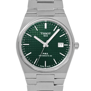 ティソ ピーアールエックス パワーマティック80 T137.407.11.091.00 グリーン メンズ 時計 【中古】【wristwatch】