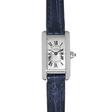 カルティエ タンク アメリカン ミニ WSTA0032 シルバー レディース 時計 【中古】【wristwatch】