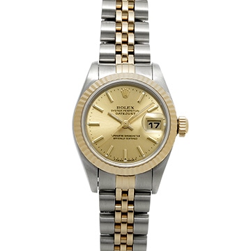 ロレックス デイトジャスト 79173 シャンパン レディース 時計 【中古】【wristwatch】