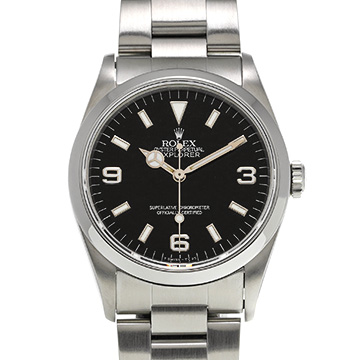 ロレックス エクスプローラー 14270 ブラック メンズ 時計 【中古】【wristwatch】