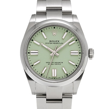 ロレックス オイスターパーペチュアル 41 134300 ピスタチオ メンズ 時計 【新品】【wristwatch】