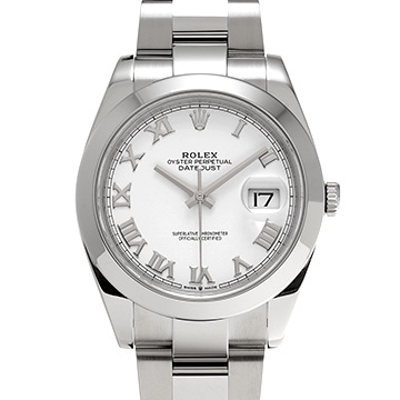 ロレックス デイトジャスト 41 126300 ホワイト メンズ 時計 【中古】【wristwatch】