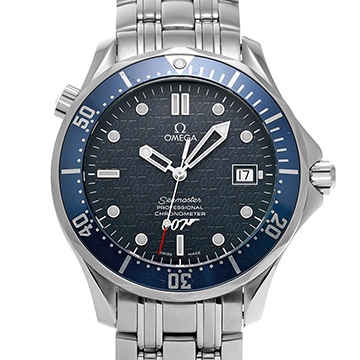 オメガ シーマスター プロフェッショナル 300 ジェームズ・ボンド 007 40th 2537.80 ブルー メンズ 時計 【中古】【wristwatch】