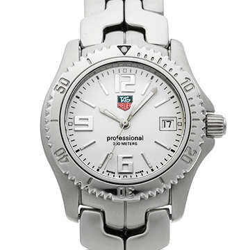 タグ ホイヤー リンク　デイト WT1214 ホワイト レディース 時計 【中古】【wristwatch】