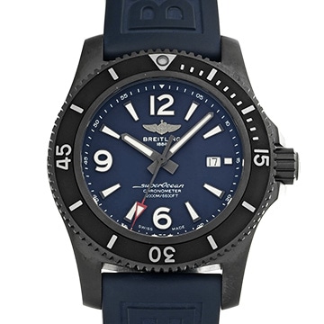 ブライトリング スーパーオーシャン オートマチック 46 ブラックスチール M17368D71C1S2 ブルー メンズ 時計 【中古】【wristwatch】