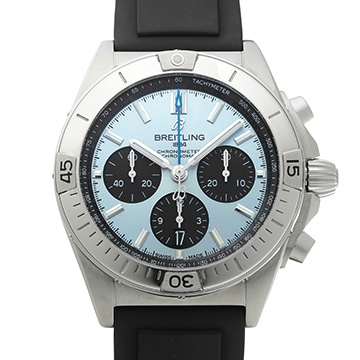 ブライトリング クロノマット B01 42 PB0134101C1S1 アイスブルー/ブラック メンズ 時計 【中古】【wristwatch】